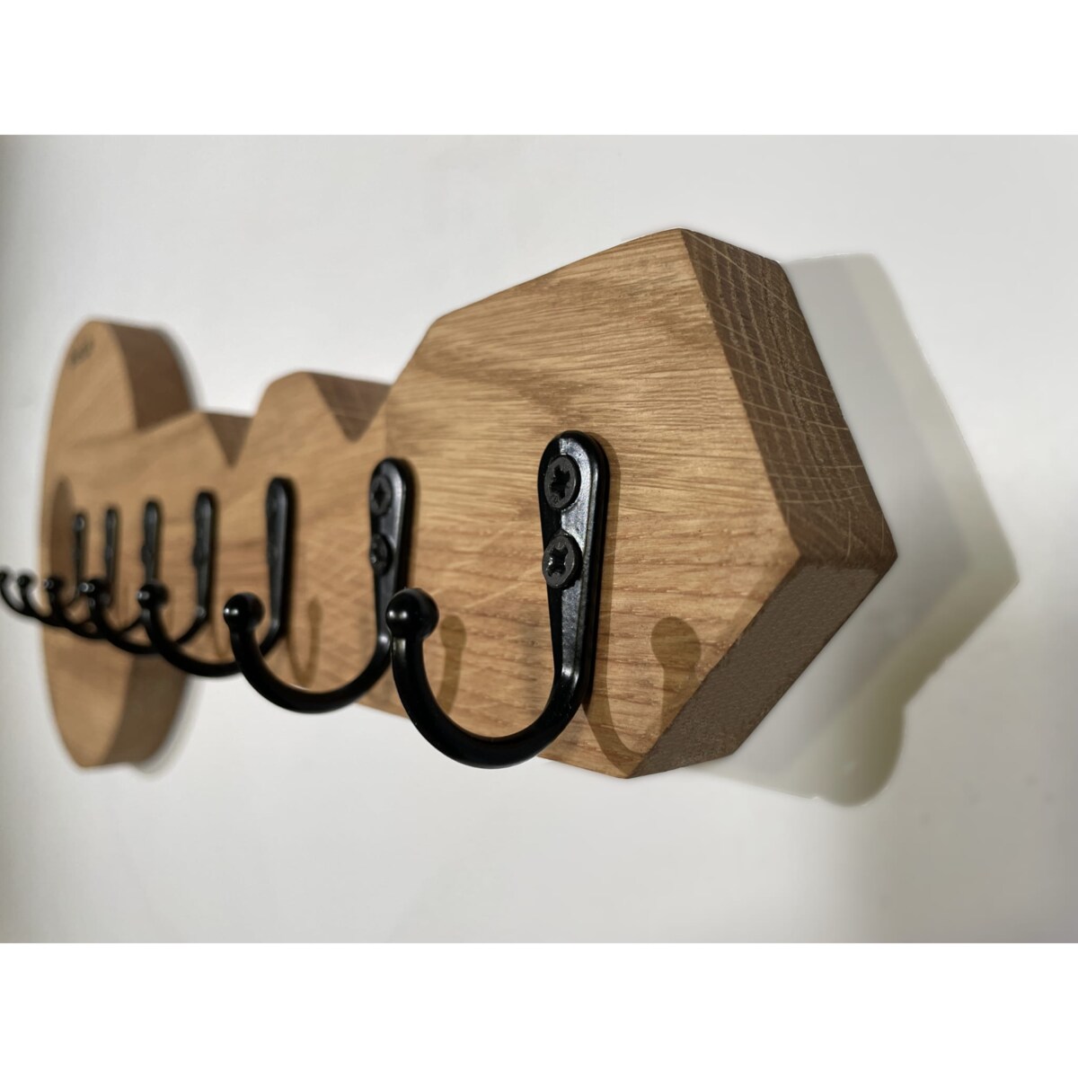 Drewniany wieszak na klucze Klucz Dębowy