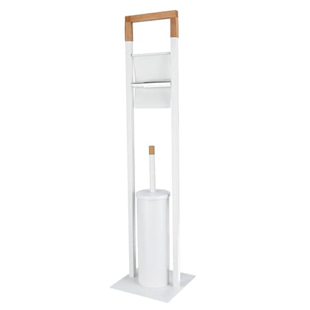 stojak na papier toaletowy ze szczotką do WC