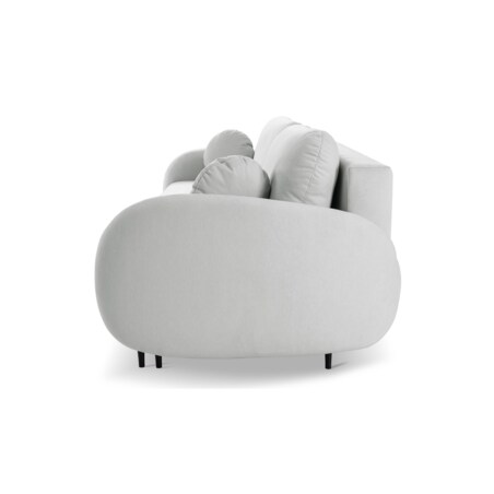 Nowoczesna sofa z funkcją spania SOFTI- SZARY