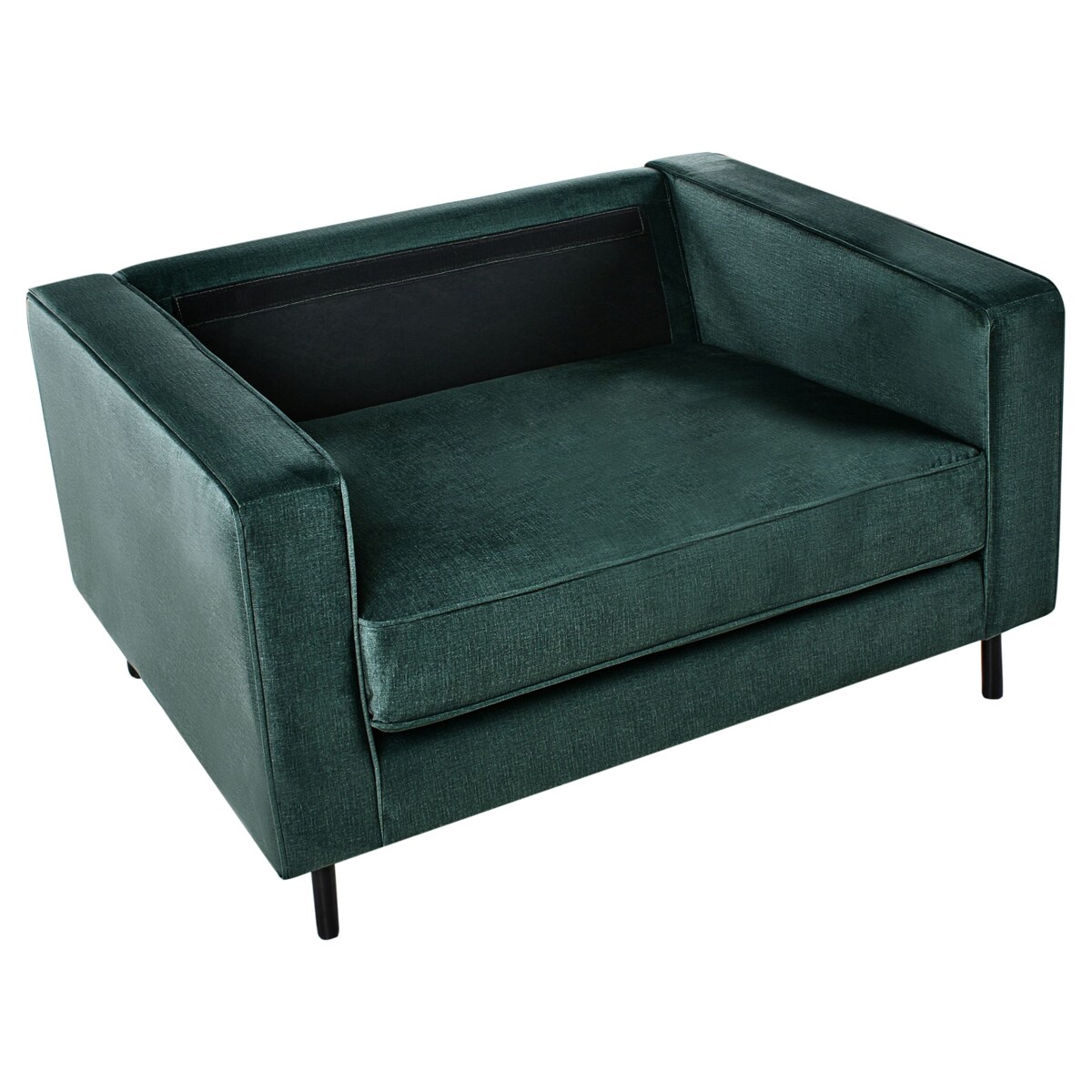 Komplet wypoczynkowy SAVALEN Welur Ciemnozielony dla 4 osób