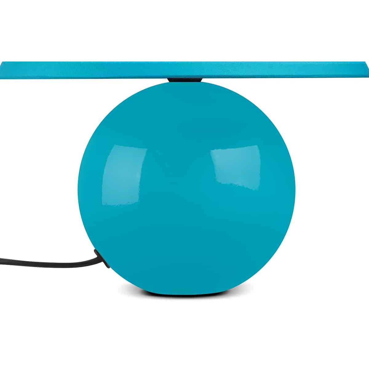 KONSIMO HULAR Turkusowa klasyczna lampa stołowa, 2 szt.