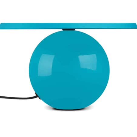 KONSIMO HULAR Turkusowa klasyczna lampa stołowa, 2 szt.