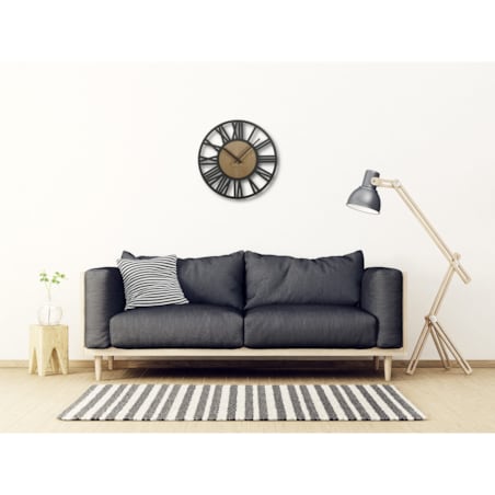 Zegar ścienny Loft Adulto 50cm czarny