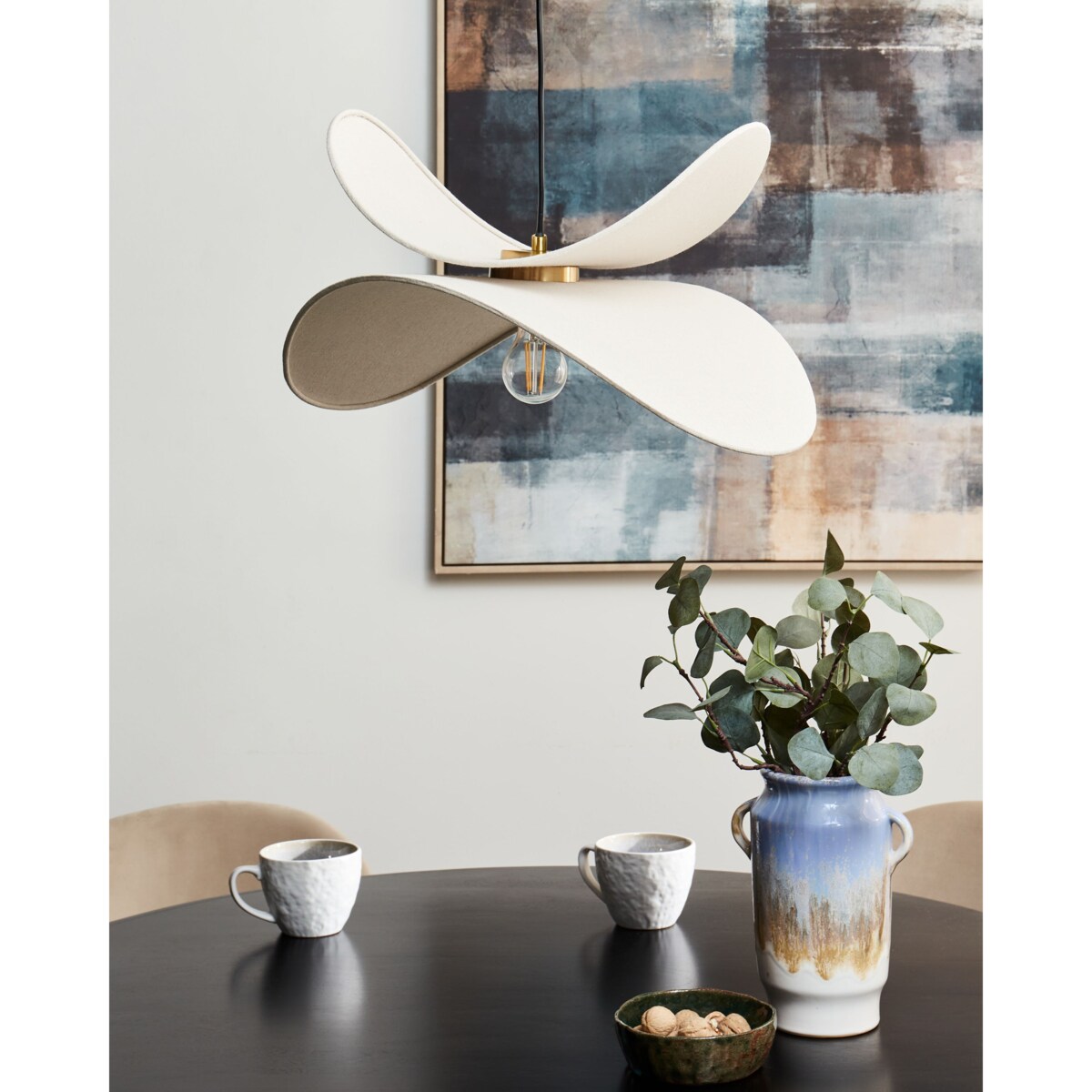 Lampa wisząca MASCOTA Len Beżowy