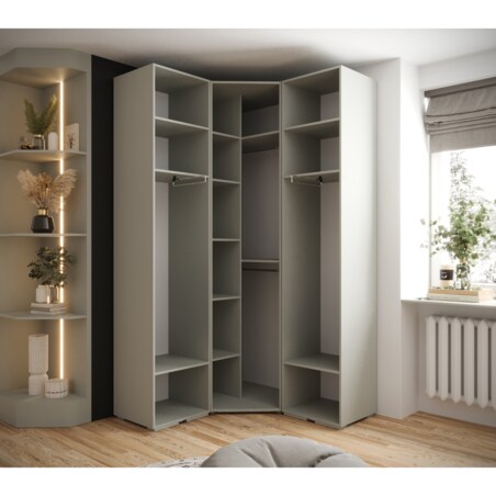 Garderoba wysoka do przedpokoju INOVA 3 Z4 kaszmir+czarny