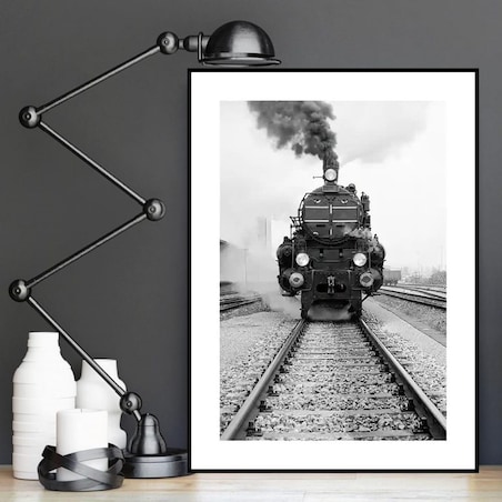 Poster Story, Plakat, Obraz - Stacja Kolejowa, wymiary 30 x 42 cm