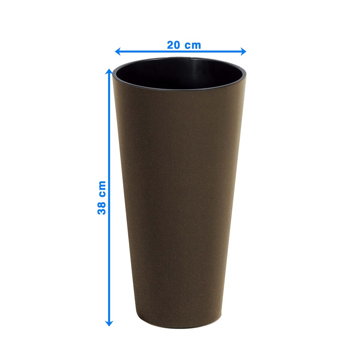 Donica Doniczka Ogrodowa 20 Cm Na Taras Do Ogrodu Domu Eco Wood Kawa