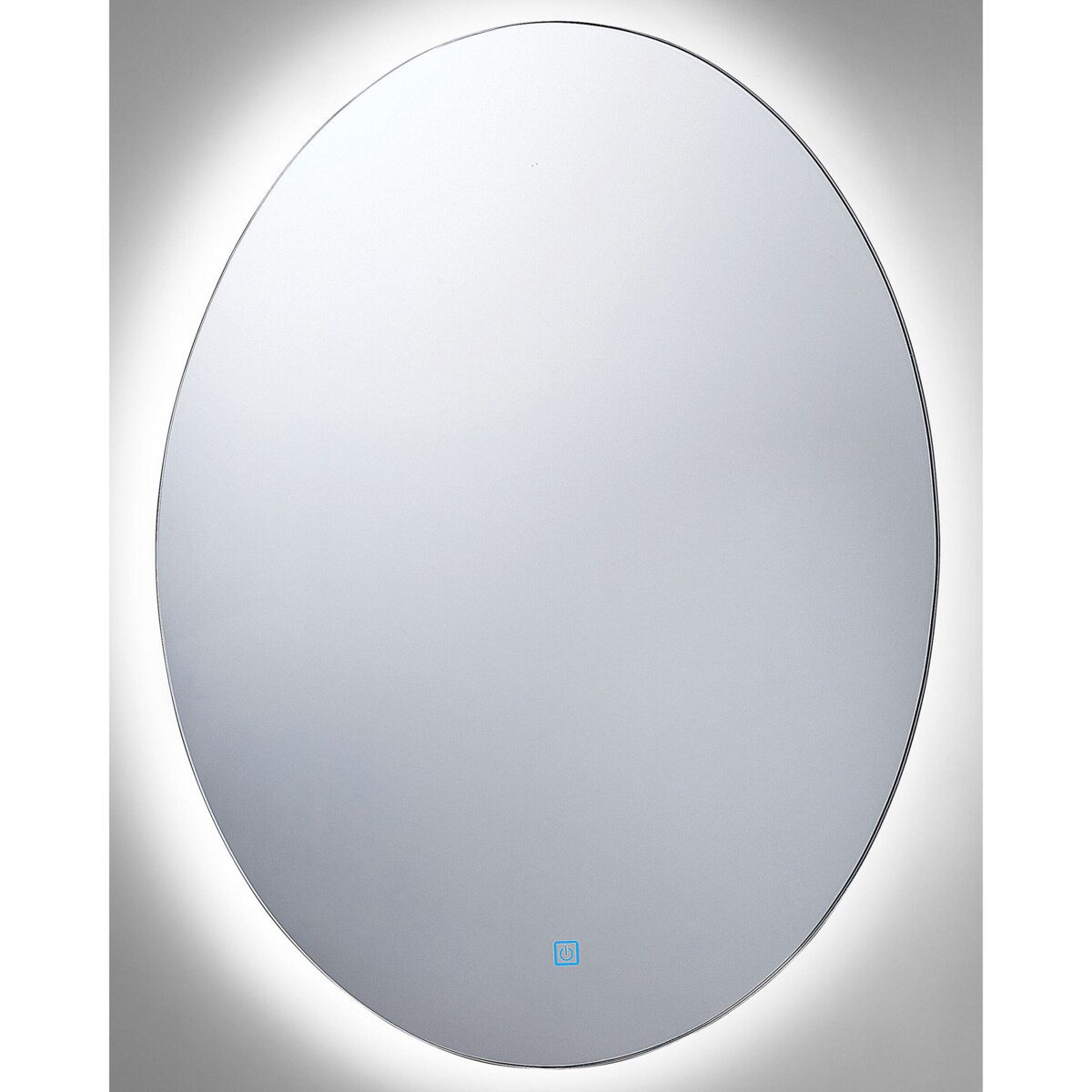 Lustro ścienne LED 60 x 80 cm srebrne MAZILLE