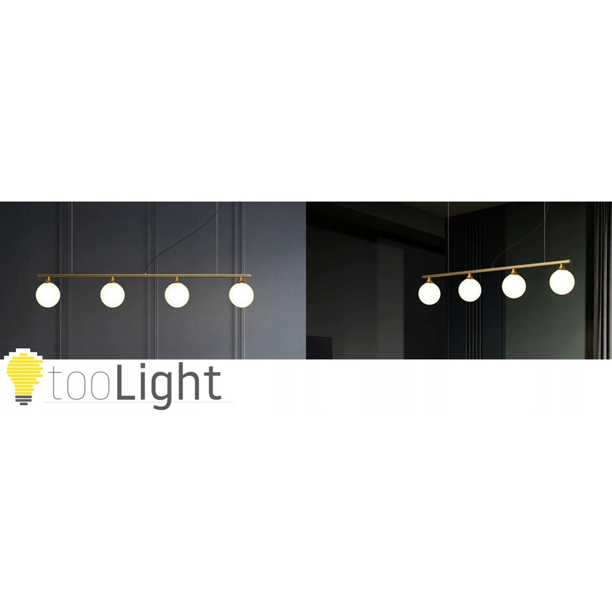 Lampa Sufitowa Wisząca App675 Złota Szklane Kule 4