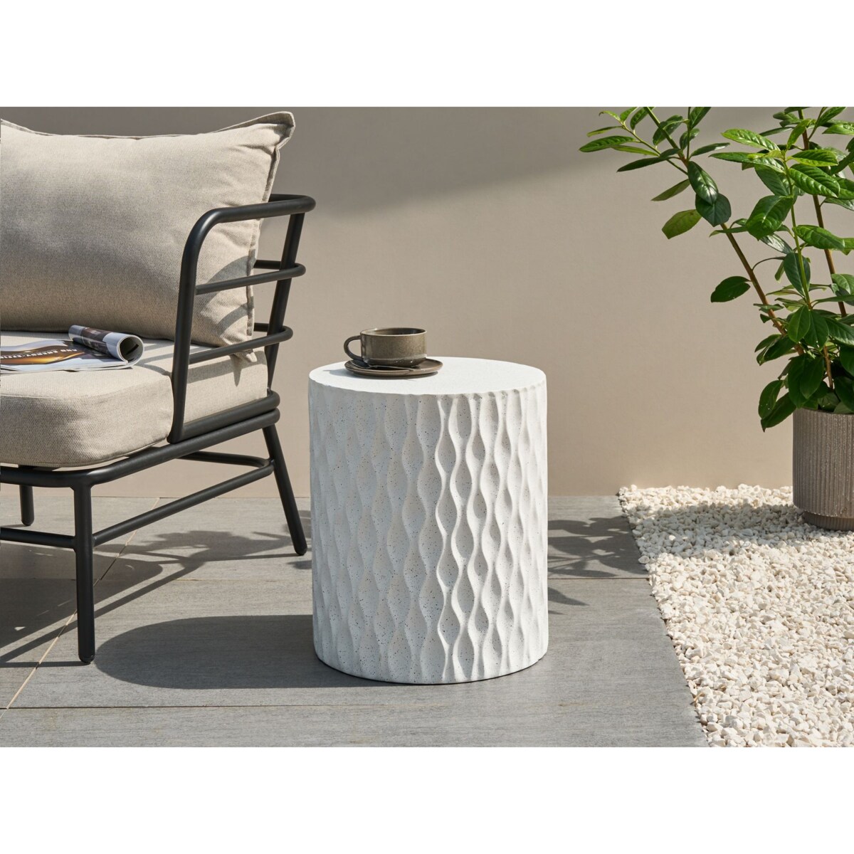 Stolik pomocniczy ANTELAO Biały