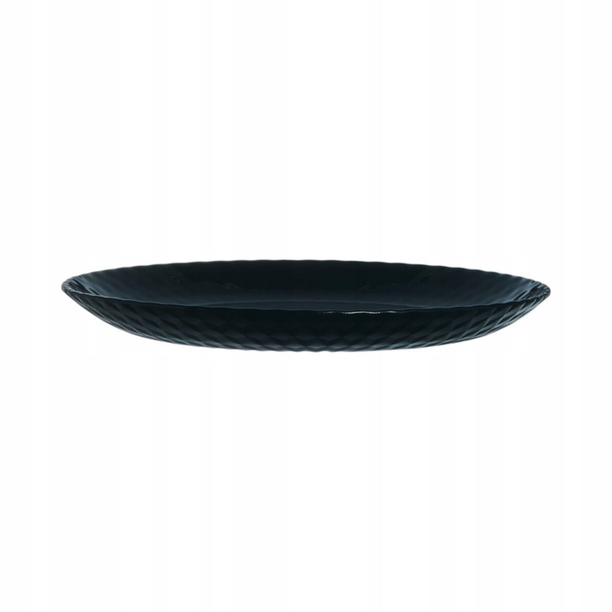 KOMPLET OBIADOWY 18 ele CZARNY PAMPILLE LUMINARC okrągłe talerze zastawa