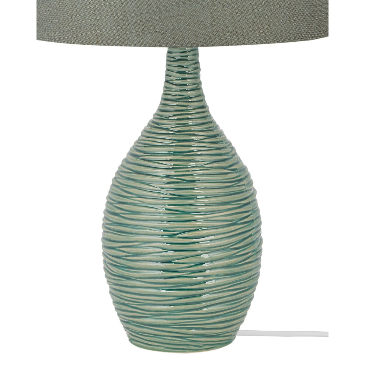 Lampka nocna ceramiczna zielona ATSAS