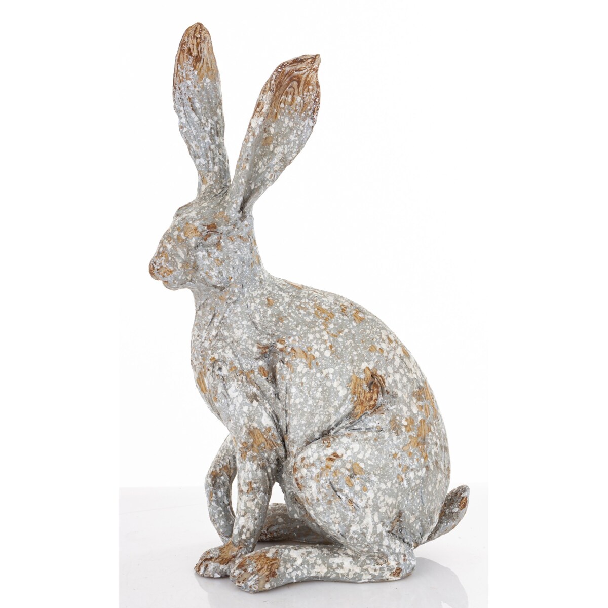 Dekoracja - zając szary 35x13x19 cm LONGORELA-4