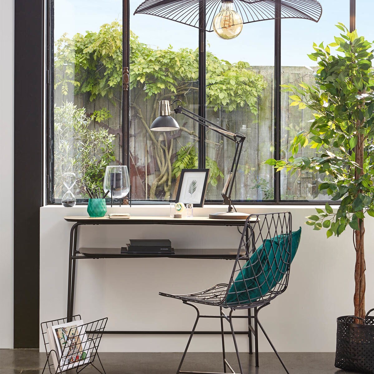 Wysoki sztuczny figowiec z doniczką, wys. 180 cm