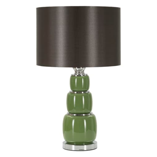 Lampa stołowa Eva Three, kolor biały i szary, szkło, żelazo i tkanina, 33 x 33 x 57 cm, 1 x E27, do salonu i sypialni, Mauro Ferretti