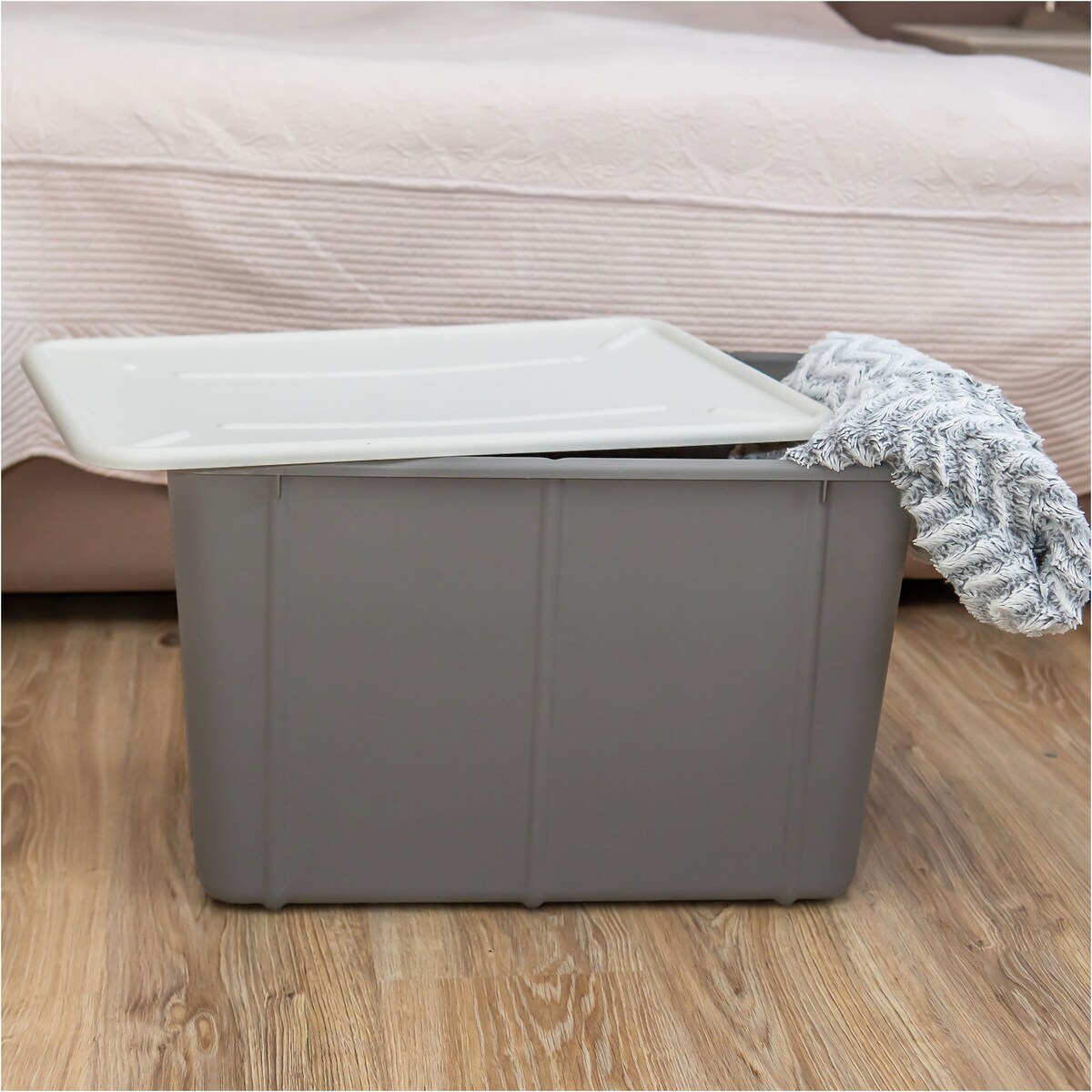 Pojemnik Plastikowy Pudełko 16 L Plastikowe Zamykany Z Pokrywką Pudło Box Do Przechowywania Na Zabawki Biżuterię Ubrania