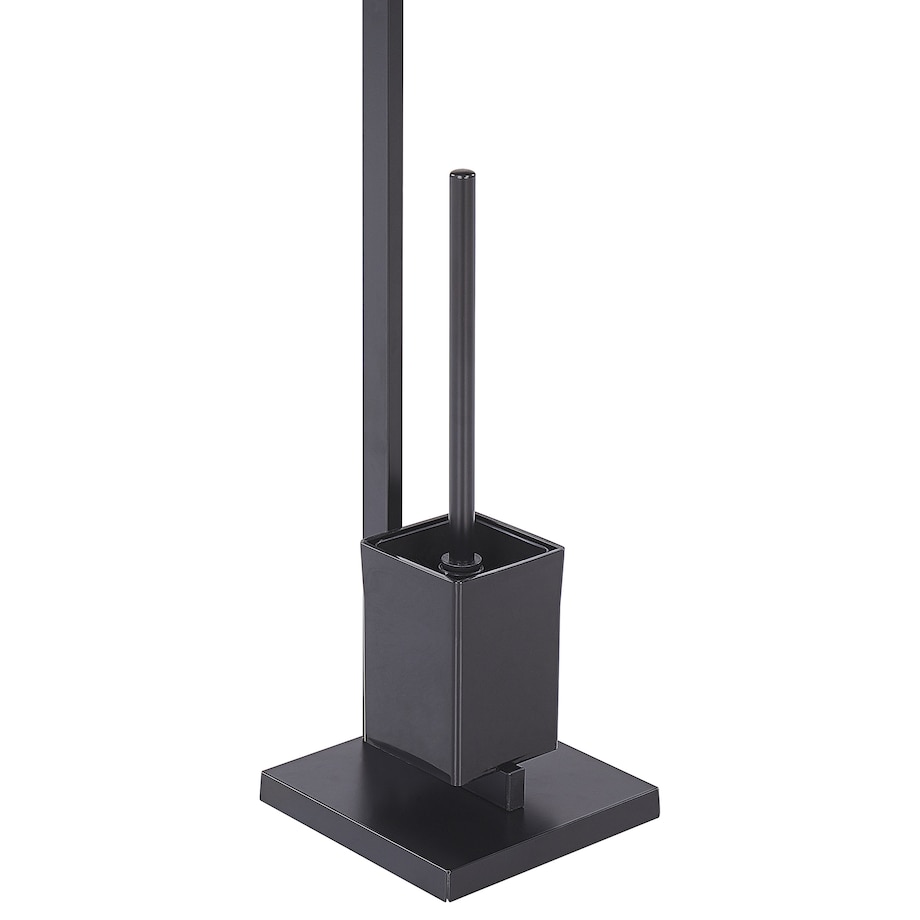 Stojak na papier toaletowy ze szczotką ULAPES Metal Czarny