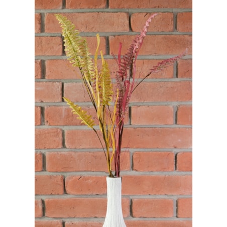 2 szt. SZTUCZNA PAPROĆ gałązka żółta / czerwona