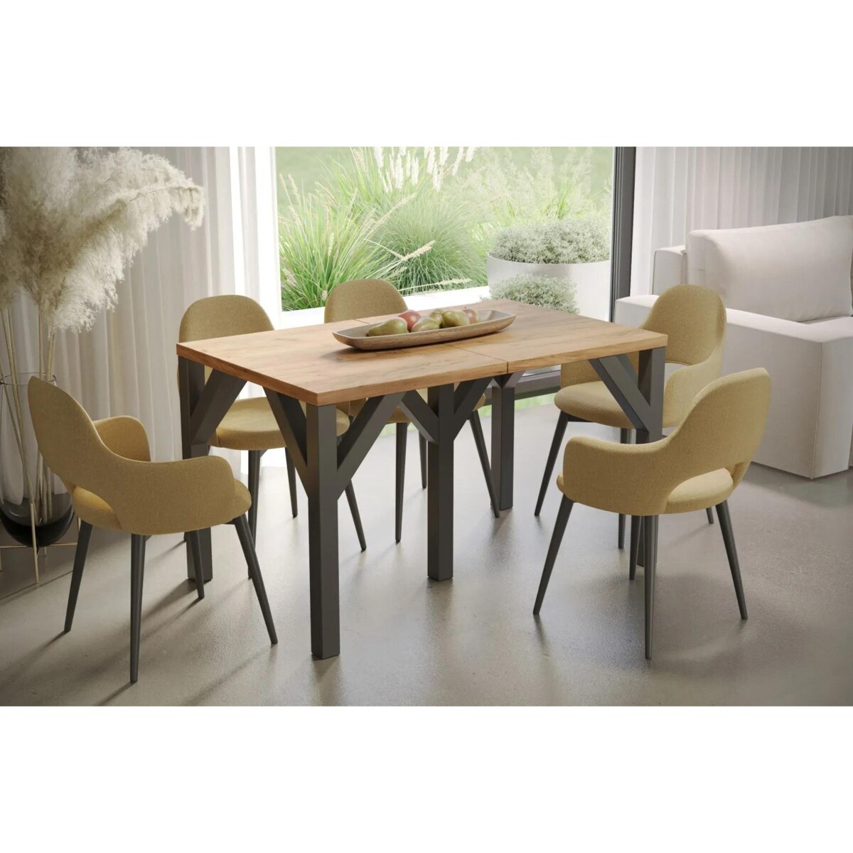 Stół rozkładany DUNAJ 130(240)x90 dąb złoty craft