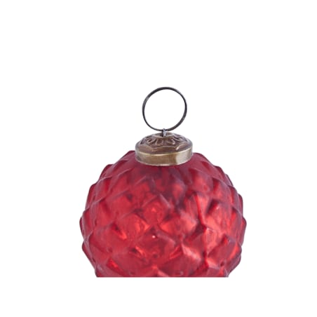 Zestaw 6 bombek szklanych czerwony ARGENTIN
