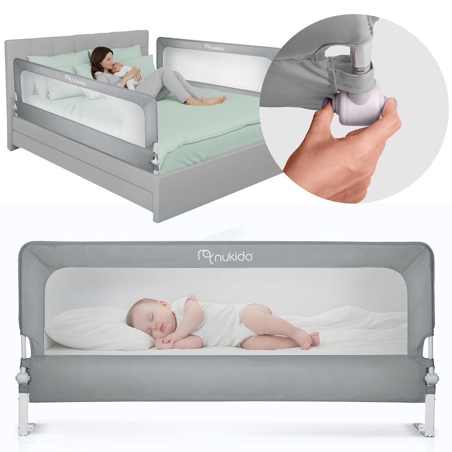 Barierka ochronna do łóżka bramka blokada Nukido 722800