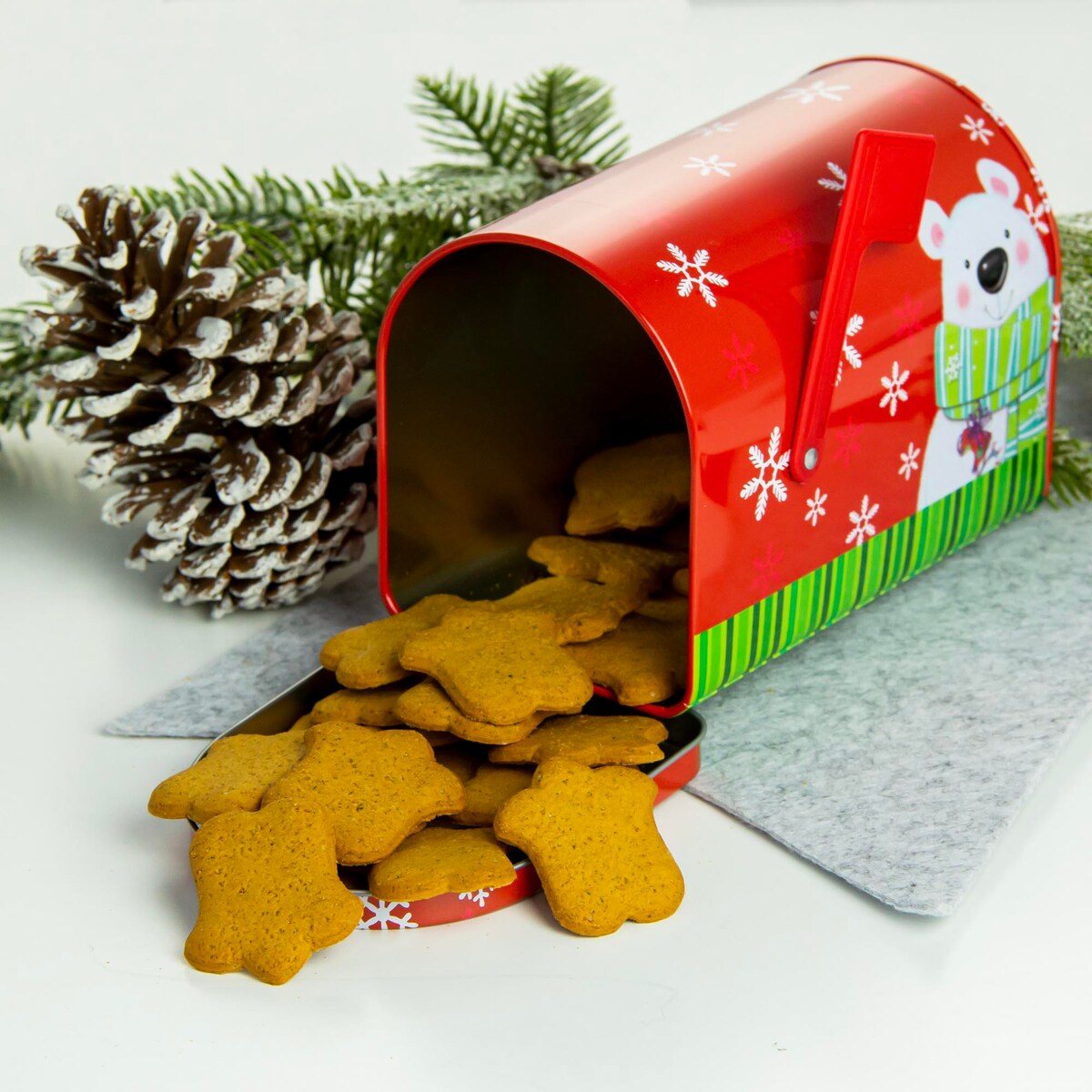 Puszka Na Ciastka Pierniki Pojemnik Skrzynka Zestaw