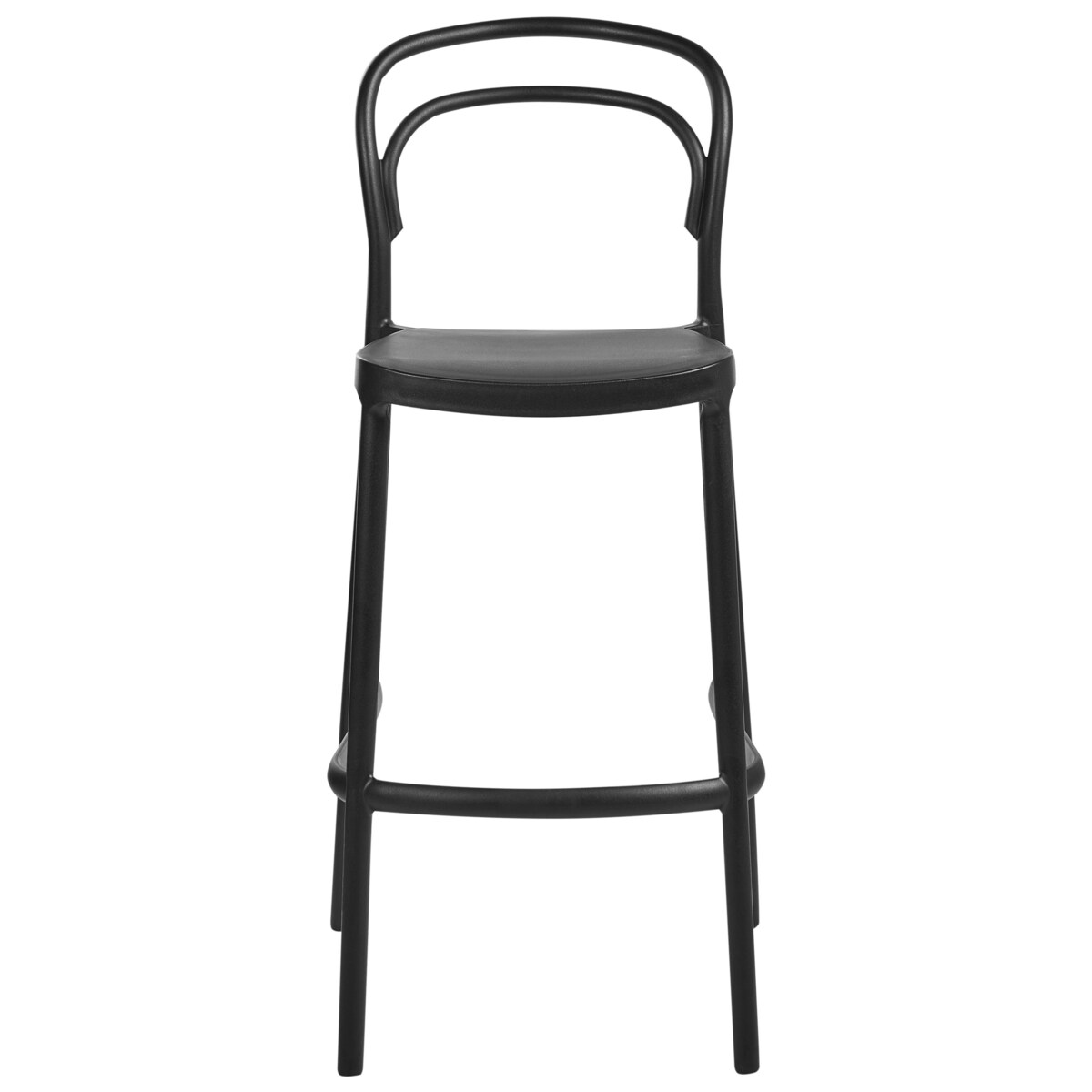 Zestaw 2 krzeseł ogrodowych PORANO Czarny