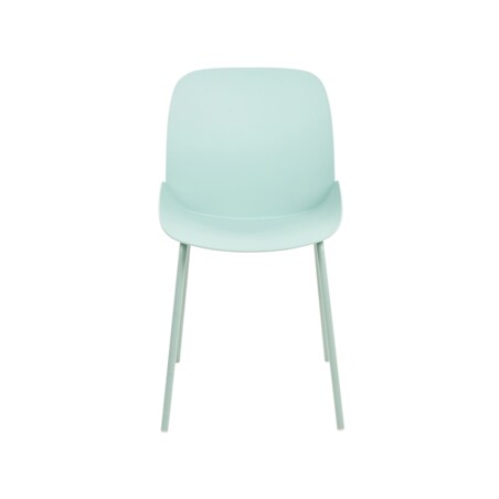 Zestaw 2 krzeseł do jadalni miętowy MILACA