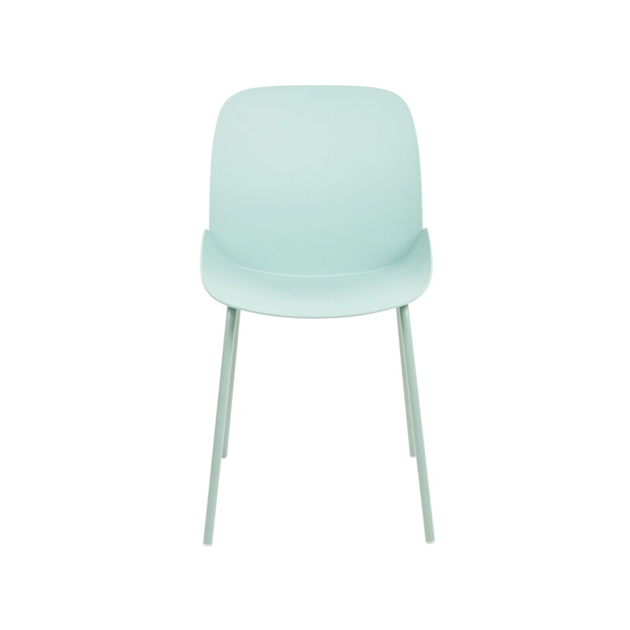 Zestaw 2 krzeseł do jadalni miętowy MILACA