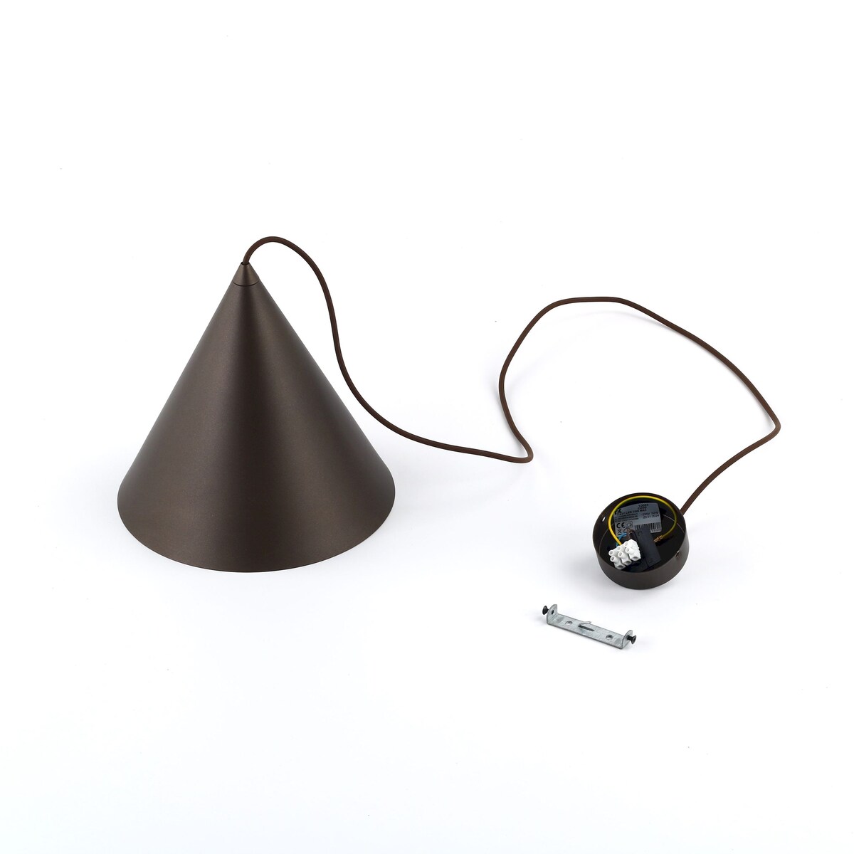 Lampa wisząca TK Lighting CONO BROWN 10037 brązowa metalowa E27 regulacja wysokości 160 cm