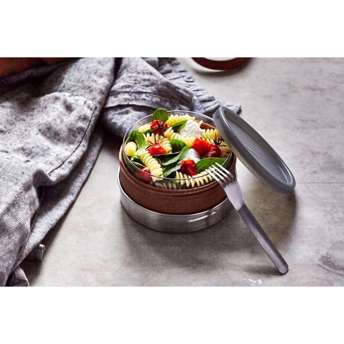 Pojemnik na lunch szary, 750 ml, Black+Blum