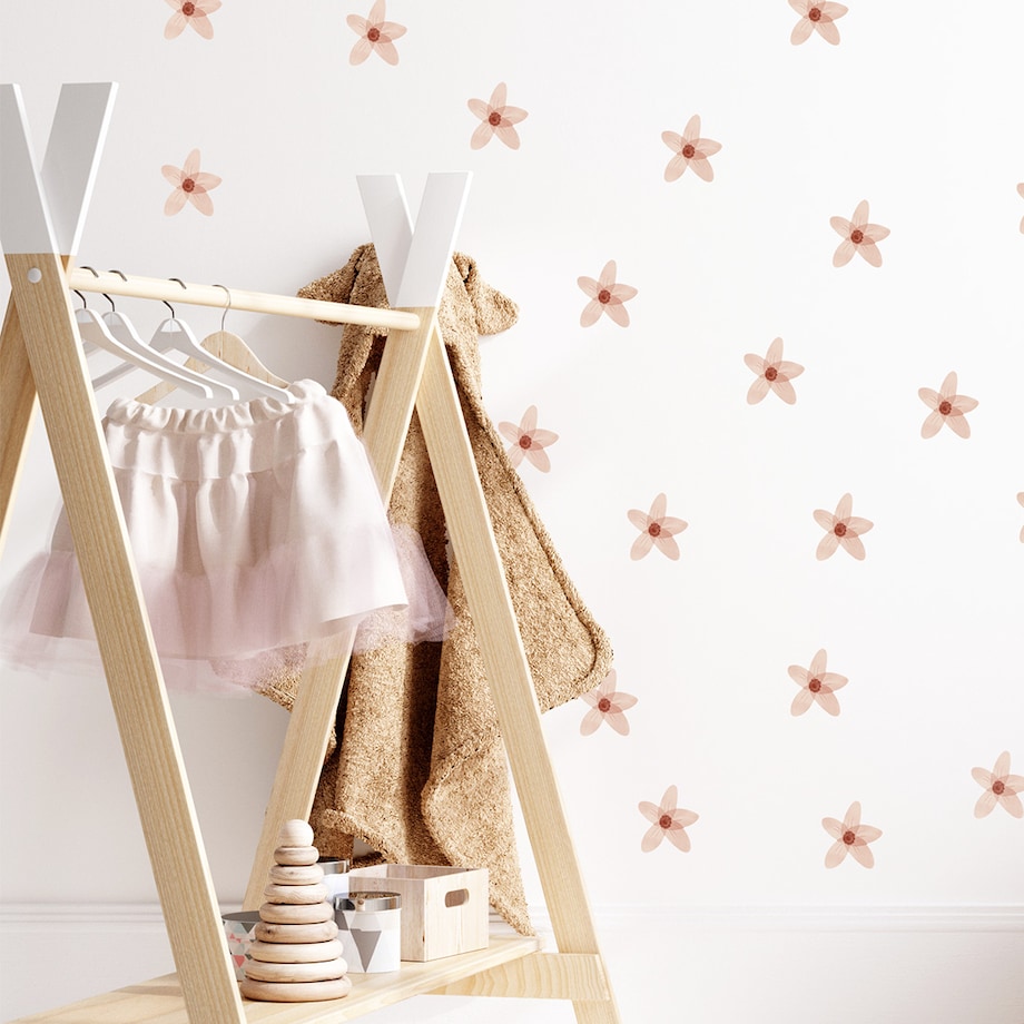 Naklejka na ścianę Niezapominajki boho