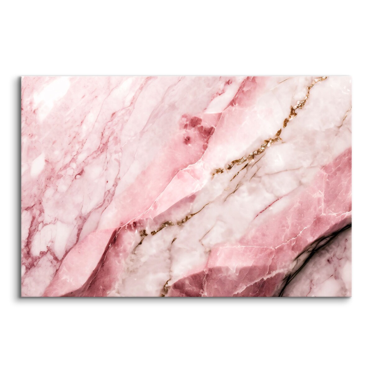 OBRAZ DO SYPIALNI RÓŻOWY MARMUR ABSTRAKCJA STYL GLAMOUR 40x30cm