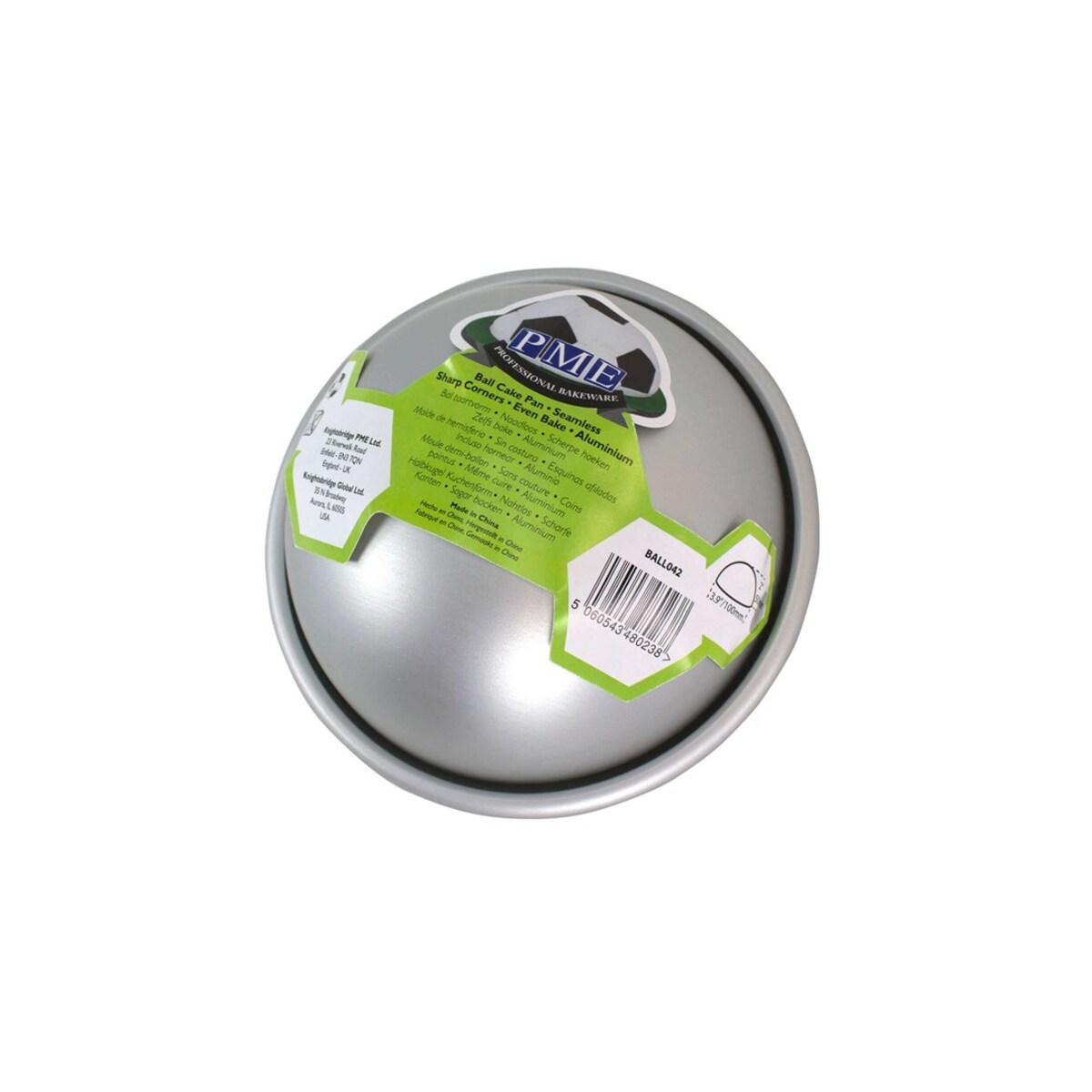 PME Forma do pieczenia ciasta półkula 20 cm srebrny