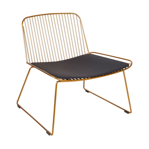 Krzesło metalowe złote SNORUM