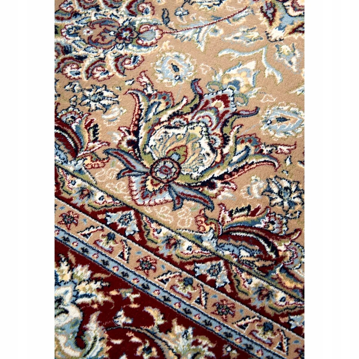 Dywan tradycyjny do salonu 190x285cm,klasyczny czerwono beżowy wzór