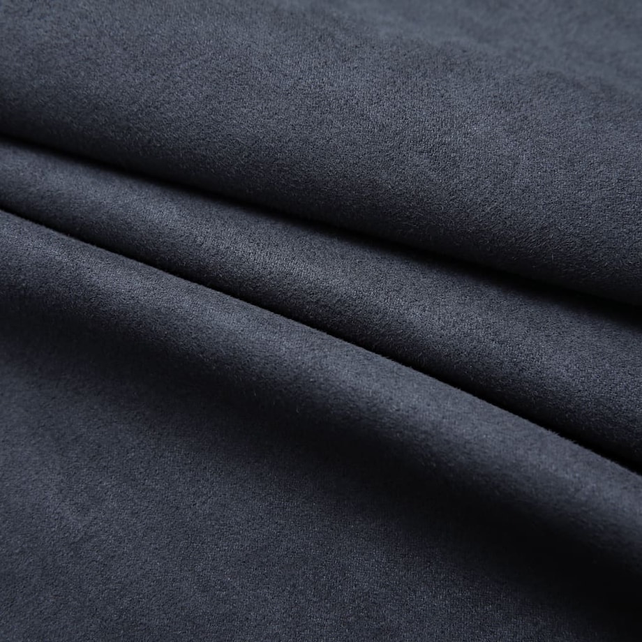 vidaXL Zasłony zaciemniające z metalowymi kółkami, 2 szt., antracytowe