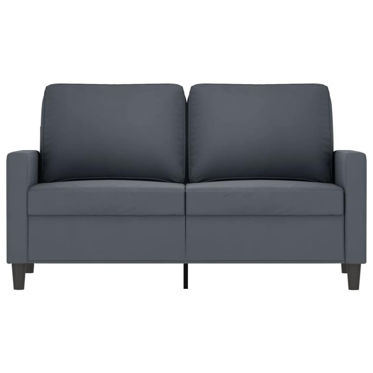 vidaXL Sofa 2-osobowa, ciemnoszary, 120 cm, tapicerowana aksamitem