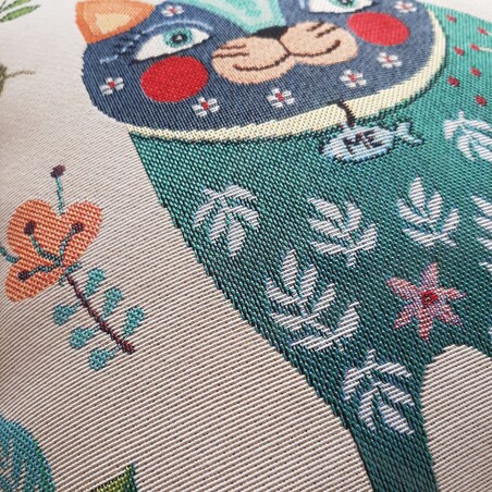 Poszewka Na Poduszkę Jasiek 45X45 Cm Żakardowa Dekoracyjna Ozdobna Gattino