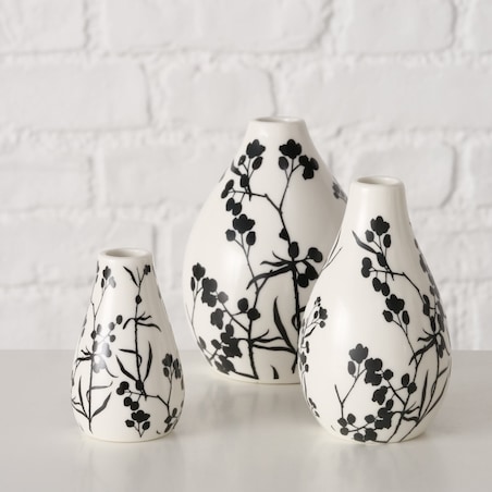 Wazon 3 szt. PALOMATA 12/10/7,5x9 cm