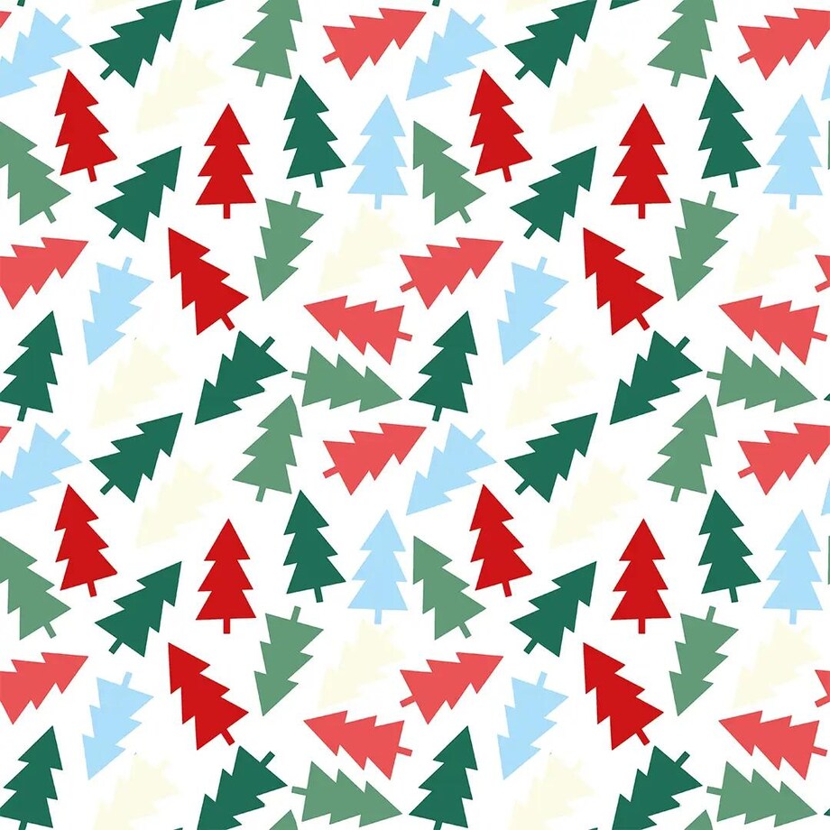 Poduszka świąteczna - Kolorowe choinki