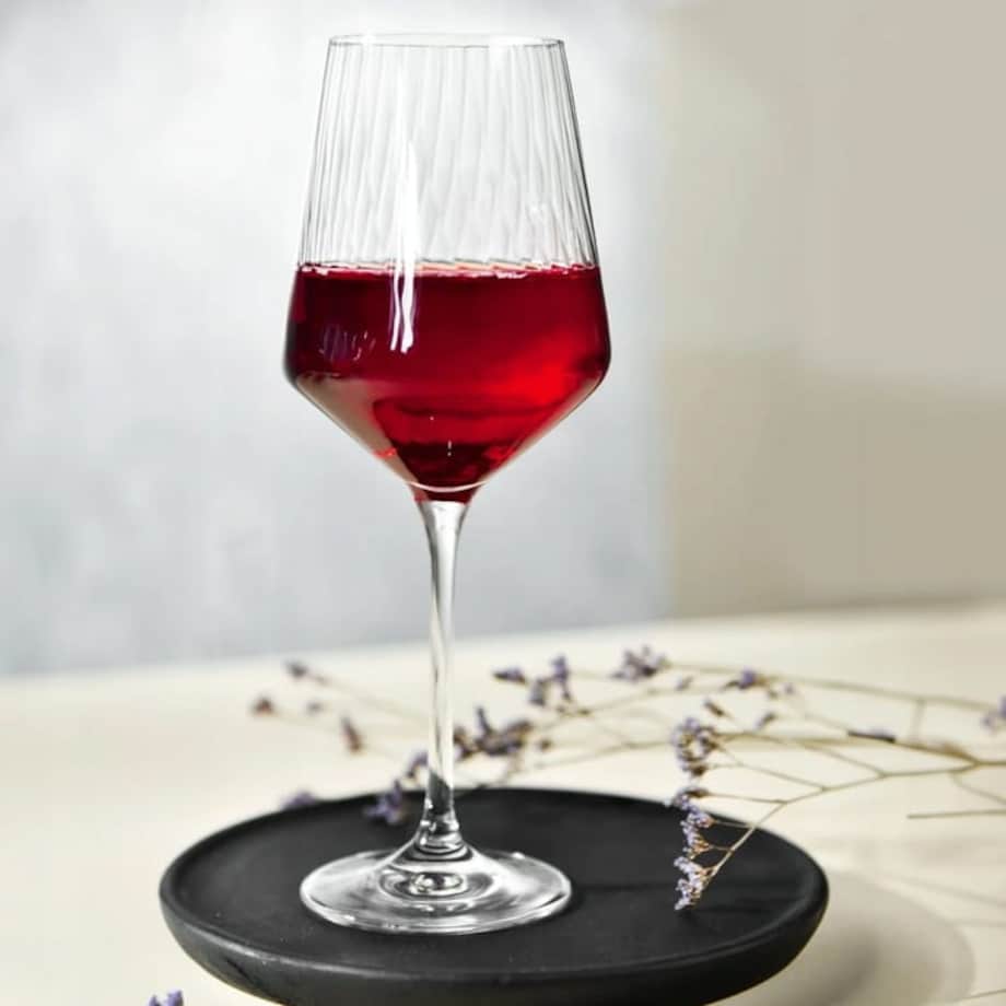 Zestaw Kieliszków do Wina Wody Krosno Avant-Garde Lumi 4 sztuki ze Wzorem