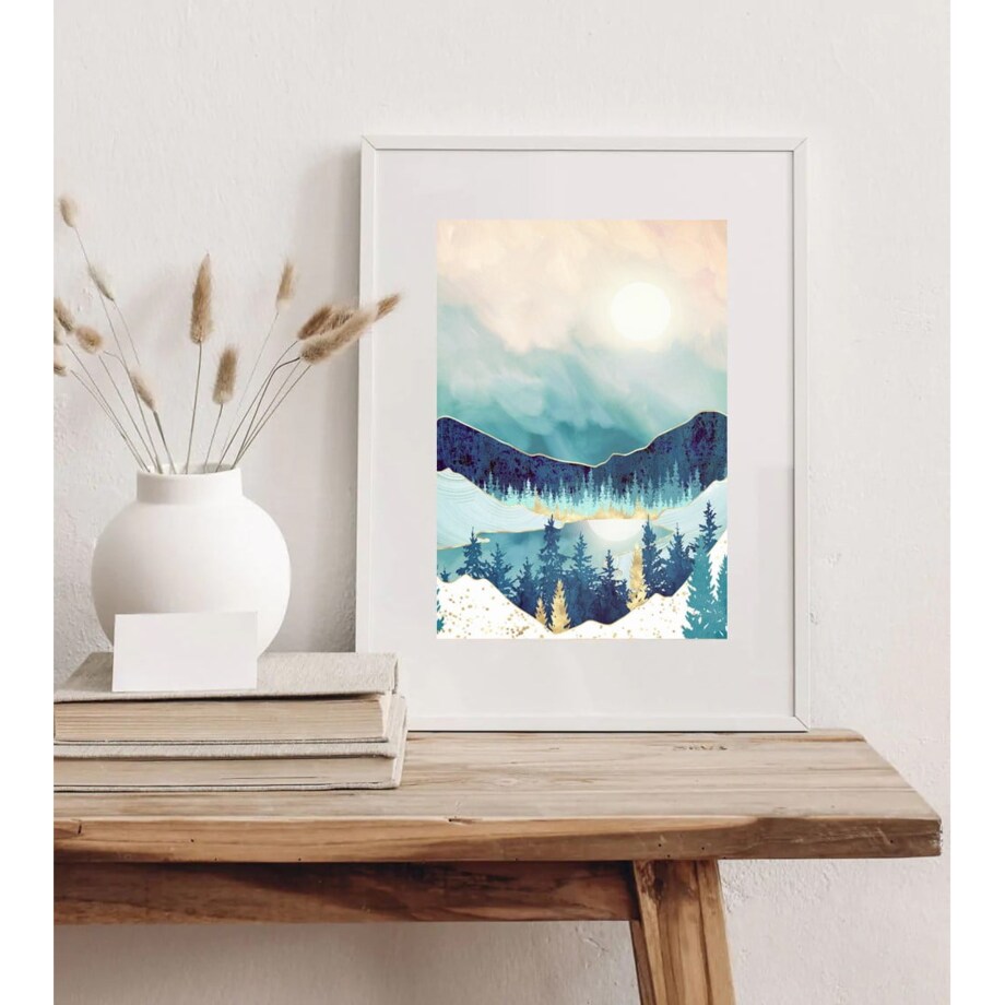 Poster Story, Plakat, Obraz - Abstrakcyjny Las w Górach No2, wymiary 50 x 70 cm