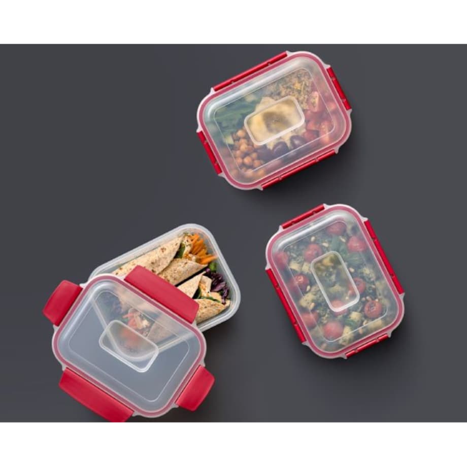 Zestaw 4 pojemników Red Nest Lock Joseph Joseph