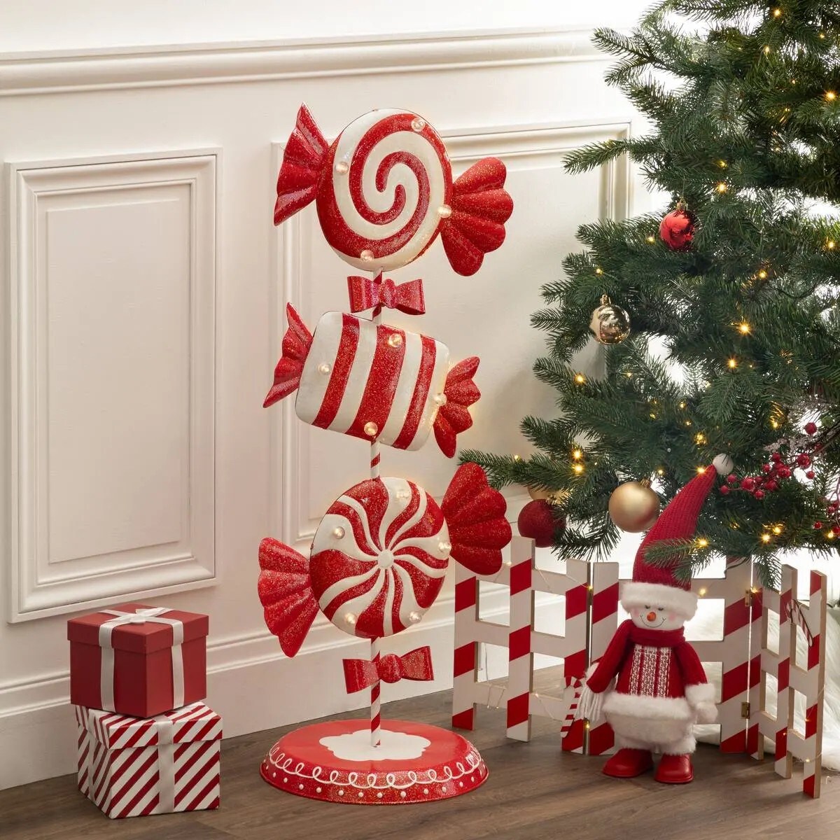 Dekoracja świąteczna - cukierki LED 90 cm, Bonbons