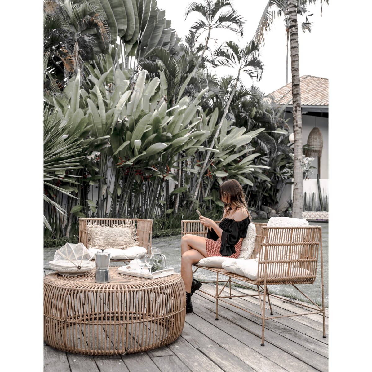 STOLIK RATTANOWY FITO L