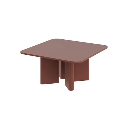 Stolik kawowy DIVERSO 80x80 bordowy