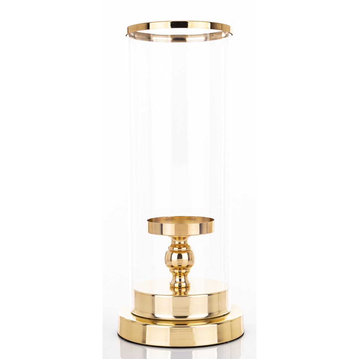 Świecznik złoty z kloszem 36x15 cm KANDILA - II