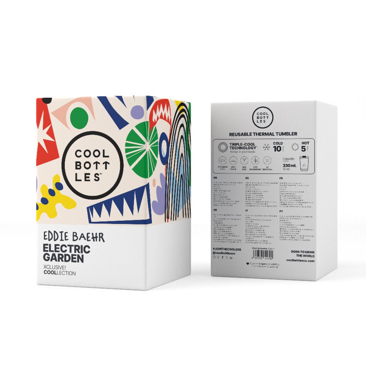 Cool Bottles Kubek termiczny 330 ml Xclusive! Eddie Baehr – Electric Garden