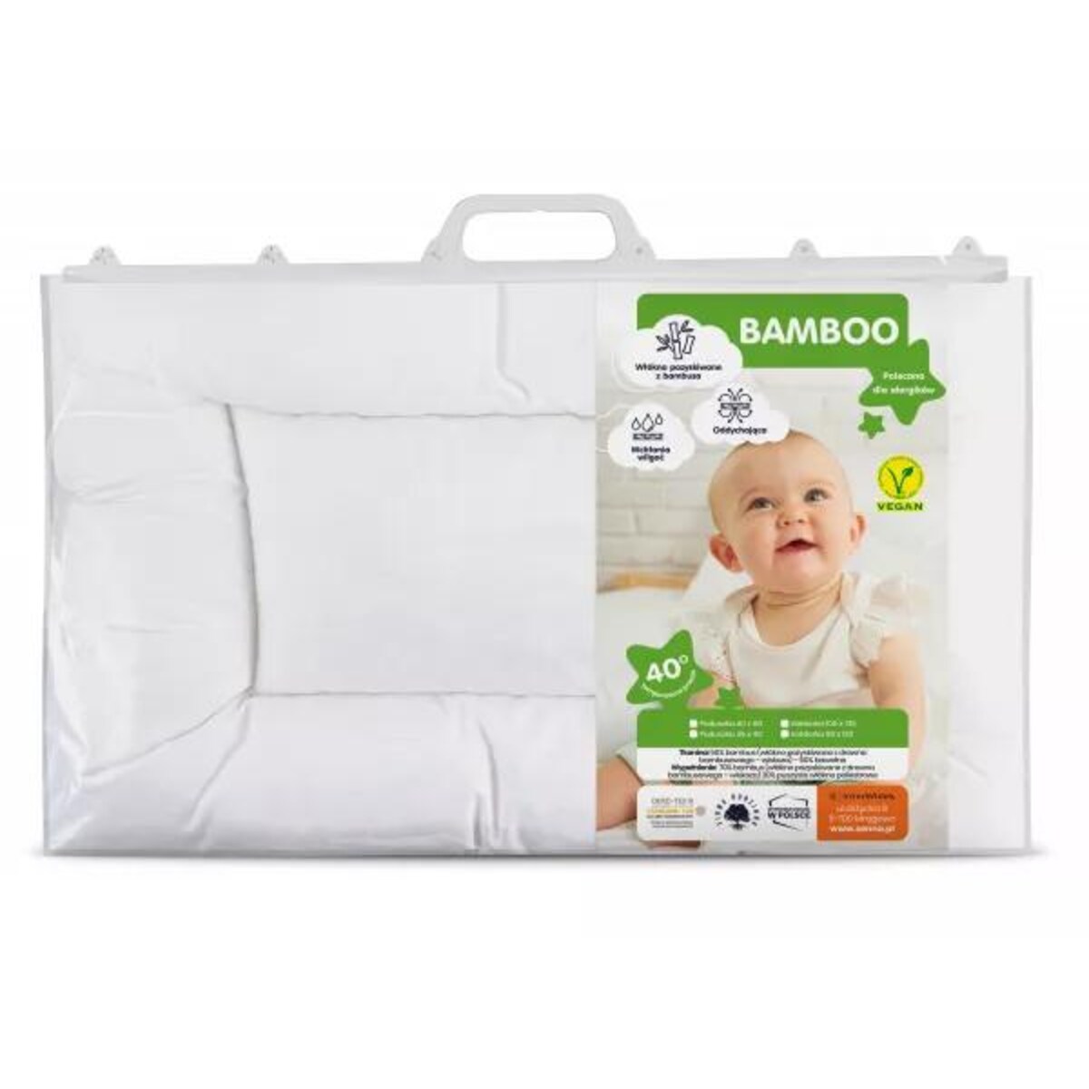 Poduszka dziecięca 40x60 BAMBOO senna baby